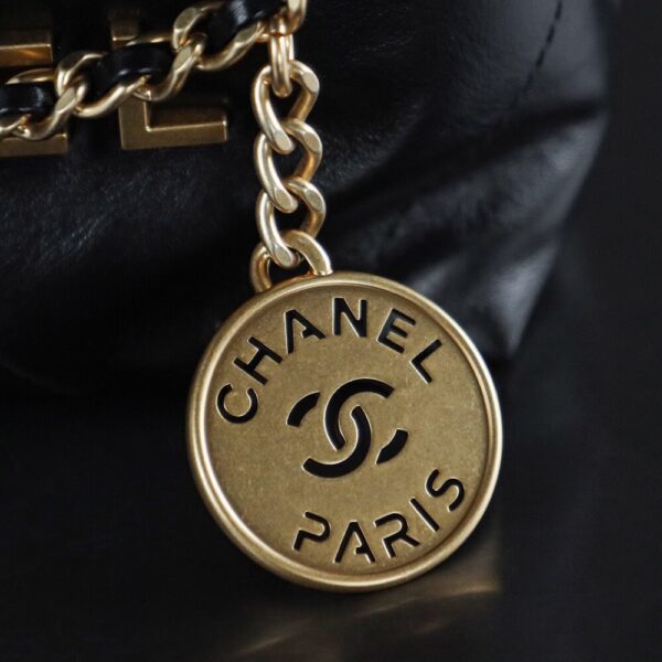img_8031-2 God Factory Chanel Mini 22 Bag 24K Retro GHW Antiba Leate Size 19*20*6cm