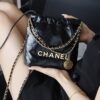 God Factory Chanel Mini 22 Bag 24K Retro GHW Antiba Leate Size 19*20*6cm