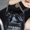 God Factory Chanel Mini 22 Bag 24K Retro GHW Antiba Leate Size 19*20*6cm