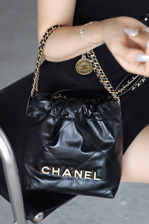 img_8038-2 God Factory Chanel Mini 22 Bag 24K Retro GHW Antiba Leate Size 19*20*6cm