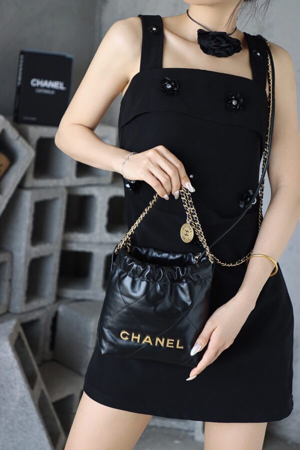 img_8039-2 God Factory Chanel Mini 22 Bag 24K Retro GHW Antiba Leate Size 19*20*6cm