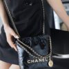 God Factory Chanel Mini 22 Bag 24K Retro GHW Antiba Leate Size 19*20*6cm
