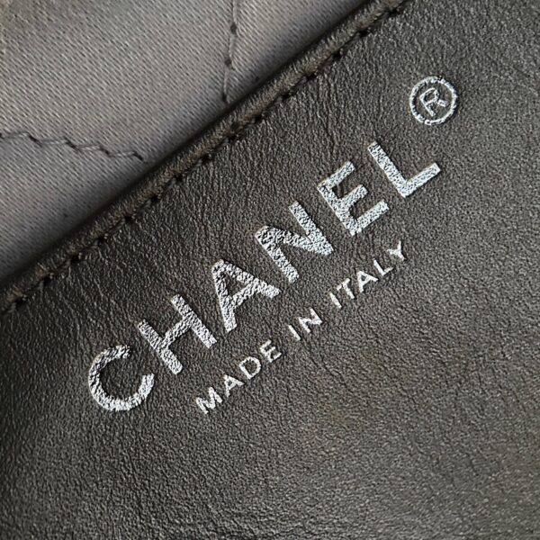 God Factory Chanel Mini 22 Bag 24K Retro PHW Antiba Leather Silver Color Size 19*20*6cm