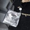 God Factory Chanel Mini 22 Bag 24K Retro PHW Antiba Leather Silver Color Size 19*20*6cm