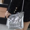 God Factory Chanel Mini 22 Bag 24K Retro PHW Antiba Leather Silver Color Size 19*20*6cm