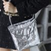 God Factory Chanel Mini 22 Bag 24K Retro PHW Antiba Leather Silver Color Size 19*20*6cm