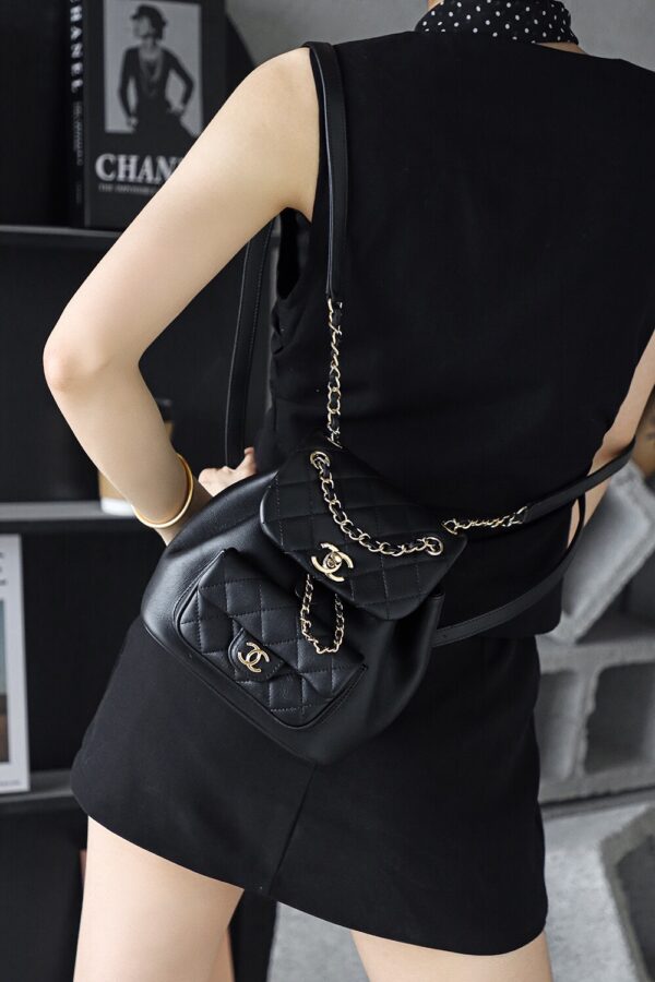 img_8129-2 God Factory Chanel 23P Duma Small italy Leather Size 18*18.5*12cm 14K Pale Gold