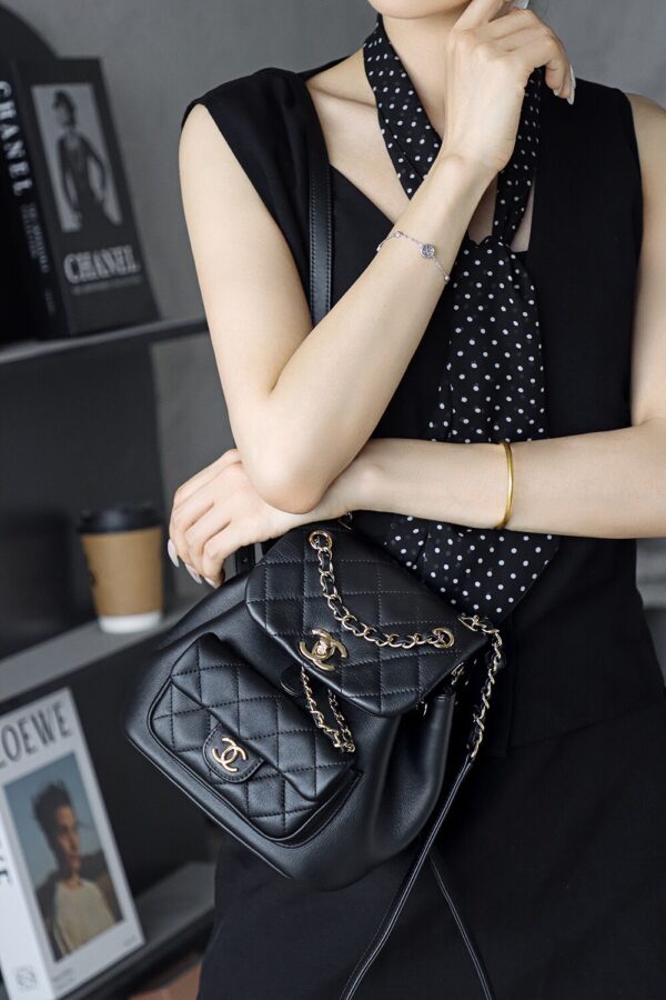 img_8132-2 God Factory Chanel 23P Duma Small italy Leather Size 18*18.5*12cm 14K Pale Gold