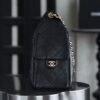 God Factory Chanel 25 Bag HoHo Small impala Leather Black 24K Retro Gold Size 30*26*14cm