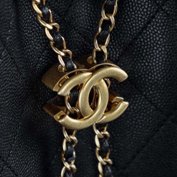 God Factory Chanel 25 Bag HoHo Small impala Leather Black 24K Retro Gold Size 30*26*14cm
