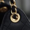 God Factory Chanel 25 Bag HoHo Small impala Leather Black 24K Retro Gold Size 30*26*14cm