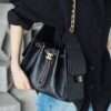 God Factory Chanel 25 Bag HoHo Small impala Leather Black 24K Retro Gold Size 30*26*14cm