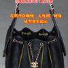 God Factory Chanel 25 Bag HoHo Small impala Leather Black 24K Retro Gold Size 30*26*14cm