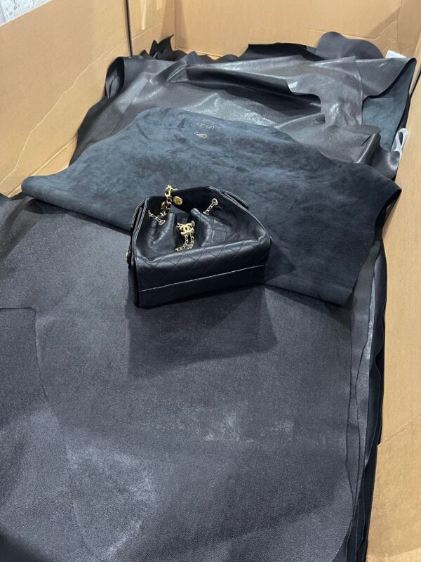 God Factory Chanel 25 Bag HoHo Small impala Leather Black 24K Retro Gold Size 30*26*14cm