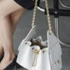 God Factory Chanel 25 Bag HoHo Small impala Leather White 24K Retro Gold Size 30*26*14cm