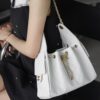 God Factory Chanel 25 Bag HoHo Small impala Leather White 24K Retro Gold Size 30*26*14cm
