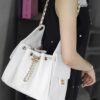 God Factory Chanel 25 Bag HoHo Small impala Leather White 24K Retro Gold Size 30*26*14cm