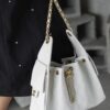 God Factory Chanel 25 Bag HoHo Small impala Leather White 24K Retro Gold Size 30*26*14cm