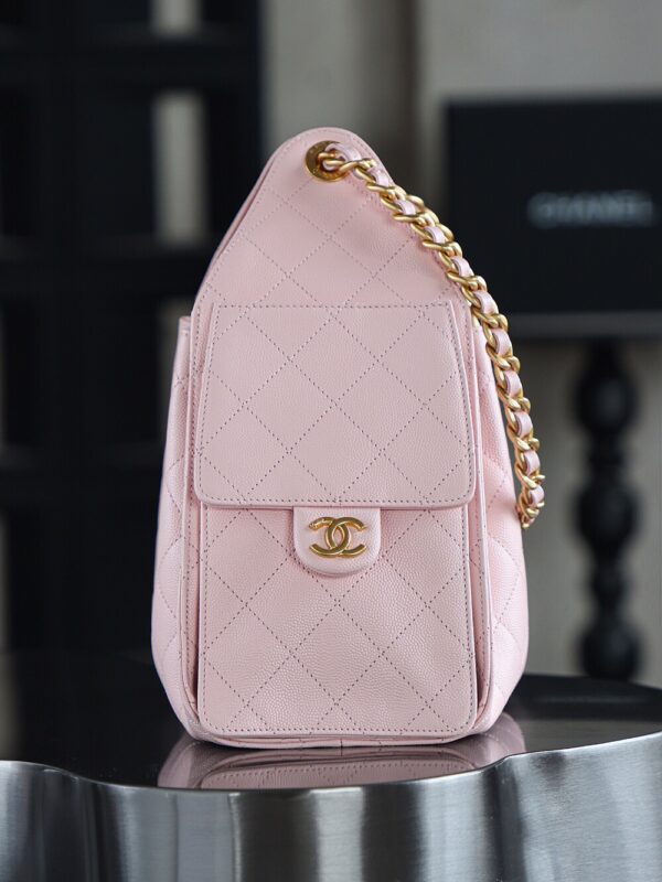 God Factory Chanel 25 Bag HoHo Small impala Leather Pink 24K Retro Gold Size 30*26*14cm