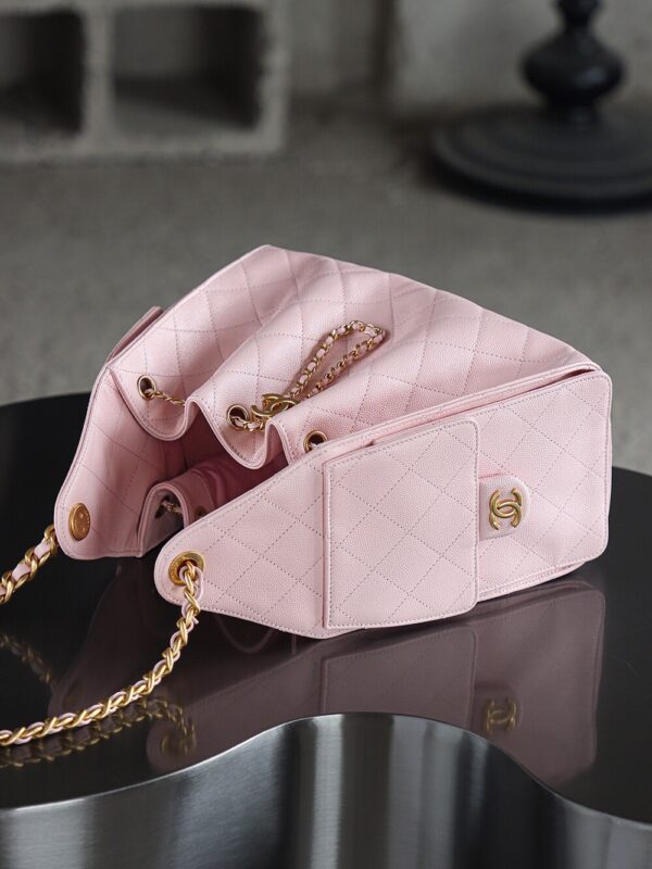 God Factory Chanel 25 Bag HoHo Small impala Leather Pink 24K Retro Gold Size 30*26*14cm