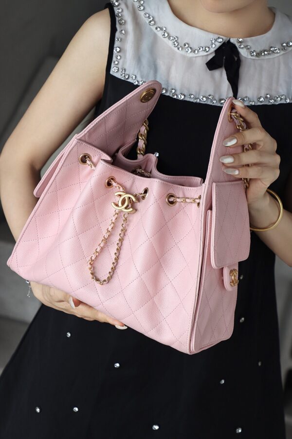 God Factory Chanel 25 Bag HoHo Small impala Leather Pink 24K Retro Gold Size 30*26*14cm
