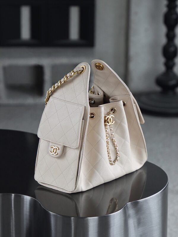 God Factory Chanel 25 Bag HoHo Small impala Leather Pink 24K Apricot Gold Size 30*26*14cm