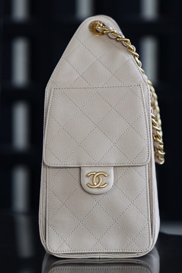 God Factory Chanel 25 Bag HoHo Small impala Leather Pink 24K Apricot Gold Size 30*26*14cm