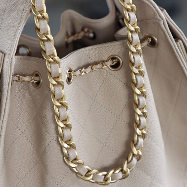 God Factory Chanel 25 Bag HoHo Small impala Leather Pink 24K Apricot Gold Size 30*26*14cm