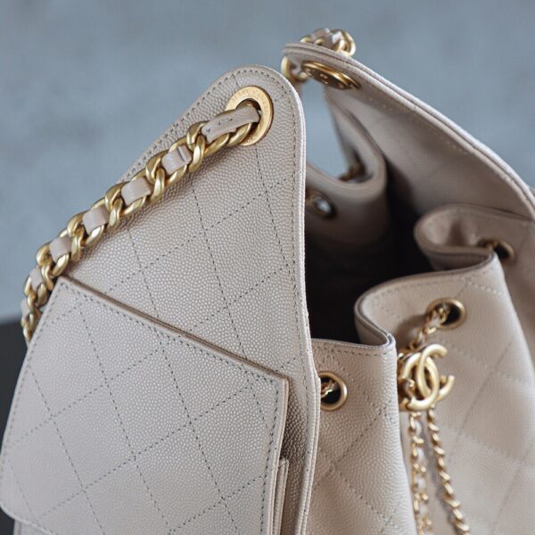 God Factory Chanel 25 Bag HoHo Small impala Leather Pink 24K Apricot Gold Size 30*26*14cm