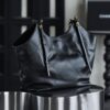 God Factory Chanel 25S Tote Shopping Bag Small Black HAAS Leather Retro 24K Gold Size 31*47*11cm