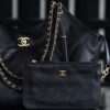 God Factory Chanel 25S Tote Shopping Bag Small Black HAAS Leather Retro 24K Gold Size 31*47*11cm