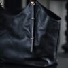 God Factory Chanel 25S Tote Shopping Bag Small Black HAAS Leather Retro 24K Gold Size 31*47*11cm
