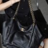 God Factory Chanel 25S Tote Shopping Bag Small Black HAAS Leather Retro 24K Gold Size 31*47*11cm