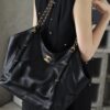 God Factory Chanel 25S Tote Shopping Bag Small Black HAAS Leather Retro 24K Gold Size 31*47*11cm
