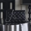 God Factory Chanel Woc Wallet on Chain Black HAAS Leather PHW Size 12*19.3*3.5cm