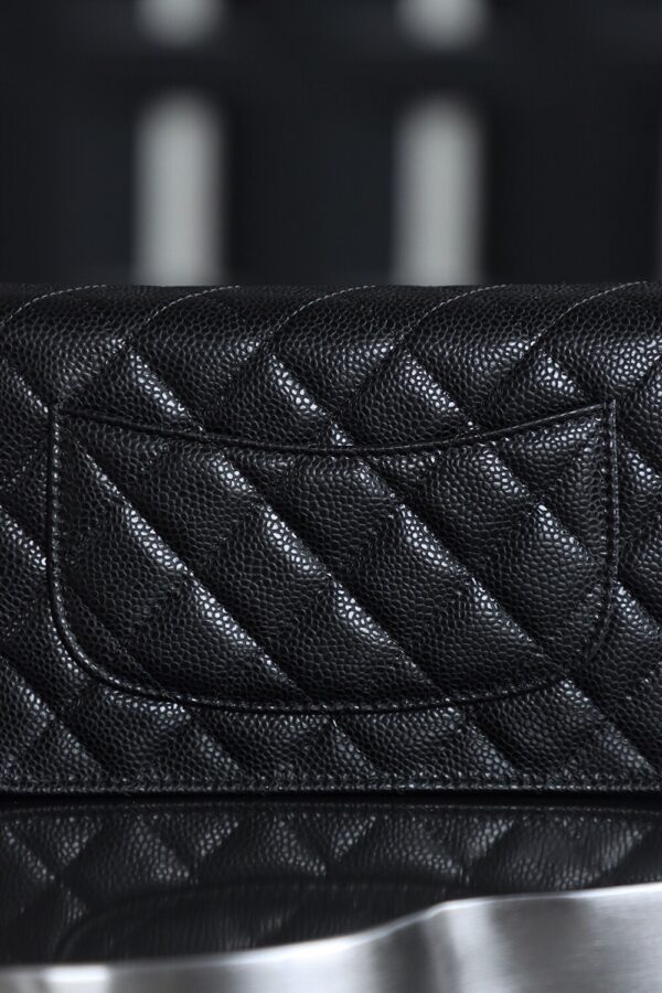 God Factory Chanel Woc Wallet on Chain Black HAAS Leather PHW Size 12*19.3*3.5cm