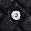 God Factory Chanel Woc Wallet on Chain Black HAAS Leather PHW Size 12*19.3*3.5cm