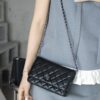 God Factory Chanel Woc Wallet on Chain Black HAAS Leather PHW Size 12*19.3*3.5cm
