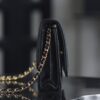 God Factory Chanel Woc Wallet on Chain Black HAAS Leather PHW Size 12*19.3*3.5cm