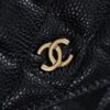 God Factory Chanel Woc Wallet on Chain Black HAAS Leather PHW Size 12*19.3*3.5cm