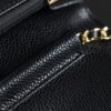 God Factory Chanel Woc Wallet on Chain Black HAAS Leather PHW Size 12*19.3*3.5cm