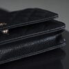 God Factory Chanel Woc Wallet on Chain Black HAAS Leather PHW Size 12*19.3*3.5cm
