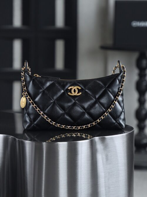 God Factory Chanel 25S HoHo Dumpling Bag 24K Vintage Matte Gold Size 17*26*8.5cm