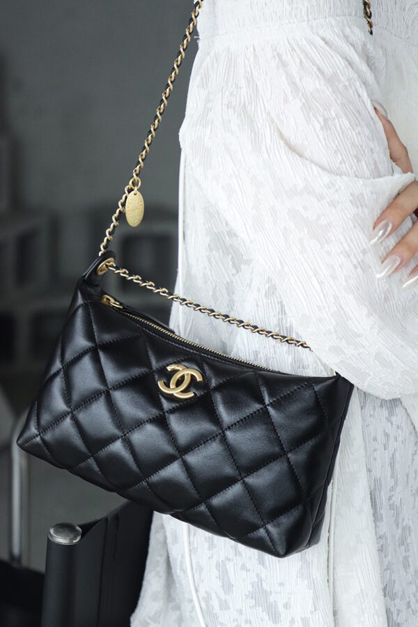 God Factory Chanel 25S HoHo Dumpling Bag 24K Vintage Matte Gold Size 17*26*8.5cm