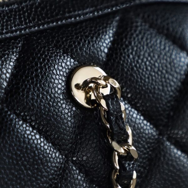 God Factory Chanel 25P Mini Bowling Bag Black 14K Gold Pale HAAS Leather Size 11.5*18.5*11cm