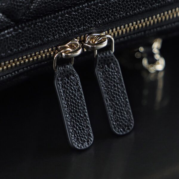 God Factory Chanel 25P Mini Bowling Bag Black 14K Gold Pale HAAS Leather Size 11.5*18.5*11cm