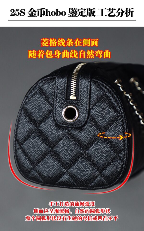 God Factory Chanel 25P Mini Bowling Bag Black 14K Gold Pale HAAS Leather Size 11.5*18.5*11cm