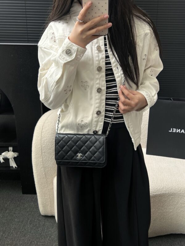 God Factory Chanel Bags Code 10094 24K Woc Size 12x19.3x3.5cm