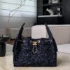 God Factory Chanel Bags Code 10416 25A Hobo Blue Small Size 26x30x14cm