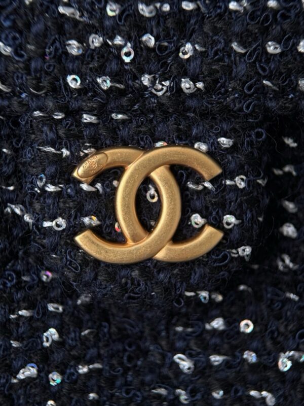 God Factory Chanel Bags Code 10416 25A Hobo Blue Small Size 26x30x14cm